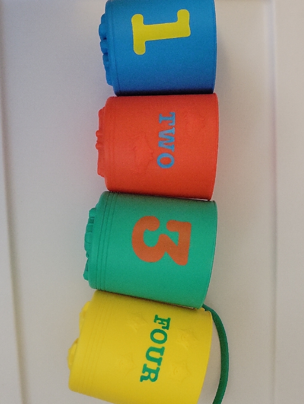 Melissa and Doug Nesting Number Pails - Multicolor Learning Toy
